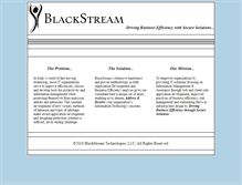 Tablet Screenshot of blackstream-tech.com